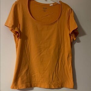 Chico's Vibrant Orange Short Sleeve Tee